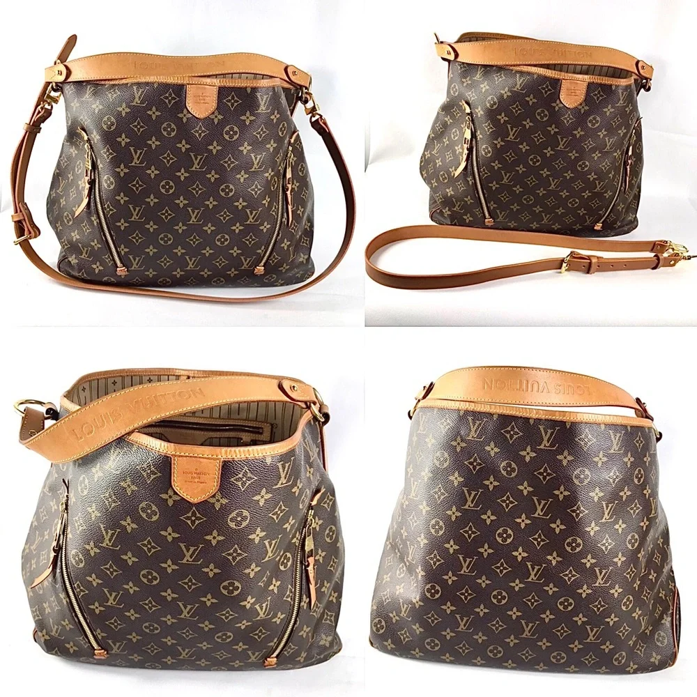 💎✨XXXL✨💎CROSSBODY LOUIS VUITTON HOBO delightful GM - Picture 7 of 15
